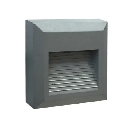 Apliqué gris exterior de escaleras LED 12 x 0,1W IP54 - CLAP0010