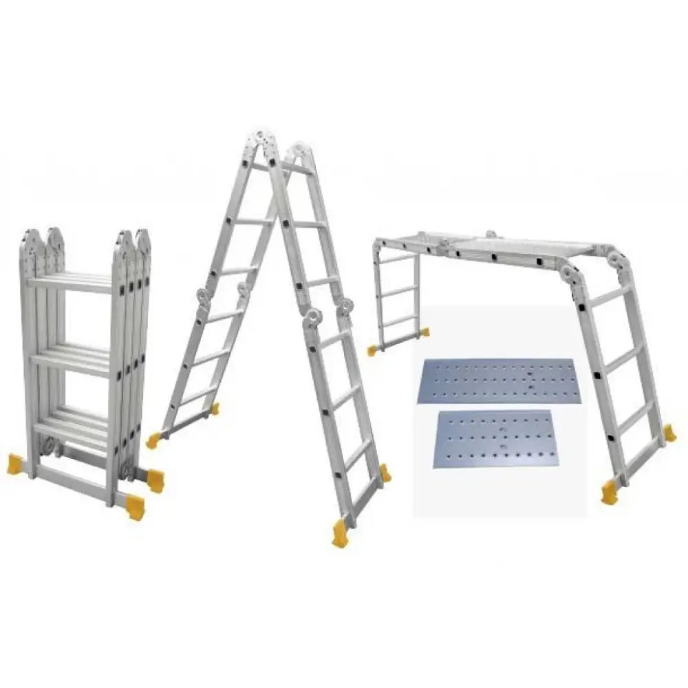 ESCALERA DE ALUMINIO MULTIFUNCION 15´ 4*4 475CM INGCO HLAD04441