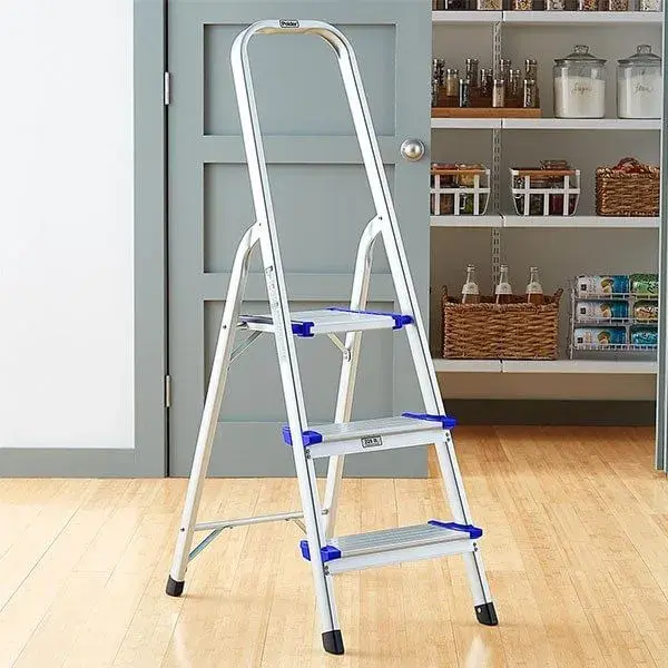 Escalera de aluminio Terracota WS-429 3 escalones con Soporte de Montaje