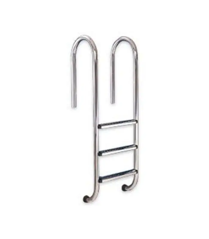 Profesional Certificada Escada de muro para piscina enterrada 4 degraus - inox