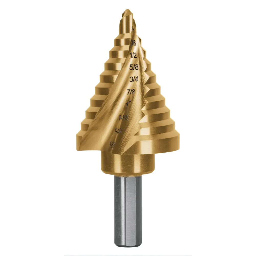 Escalera Plataforma BROCA ESCALONADA TITANIO 10 ESCALONES 1/4' 1-3/8', EXPERT