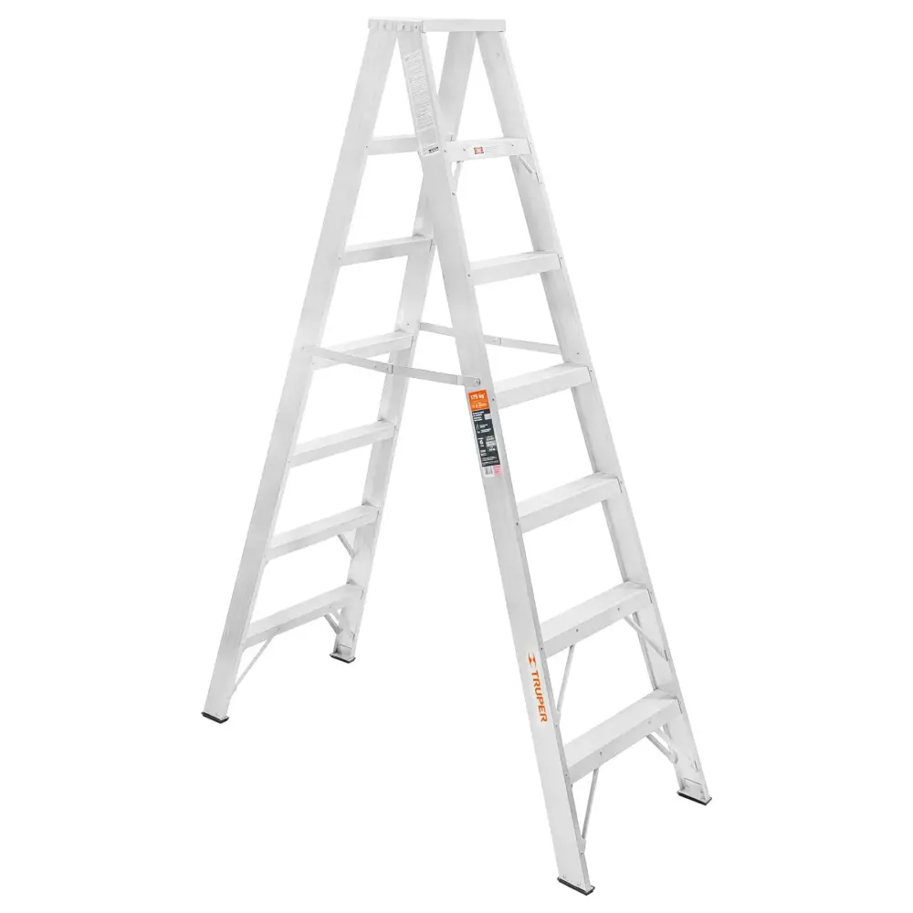 Escalera de tijera doble, tipo ll, 6 escalones Paso Ancho 30cm