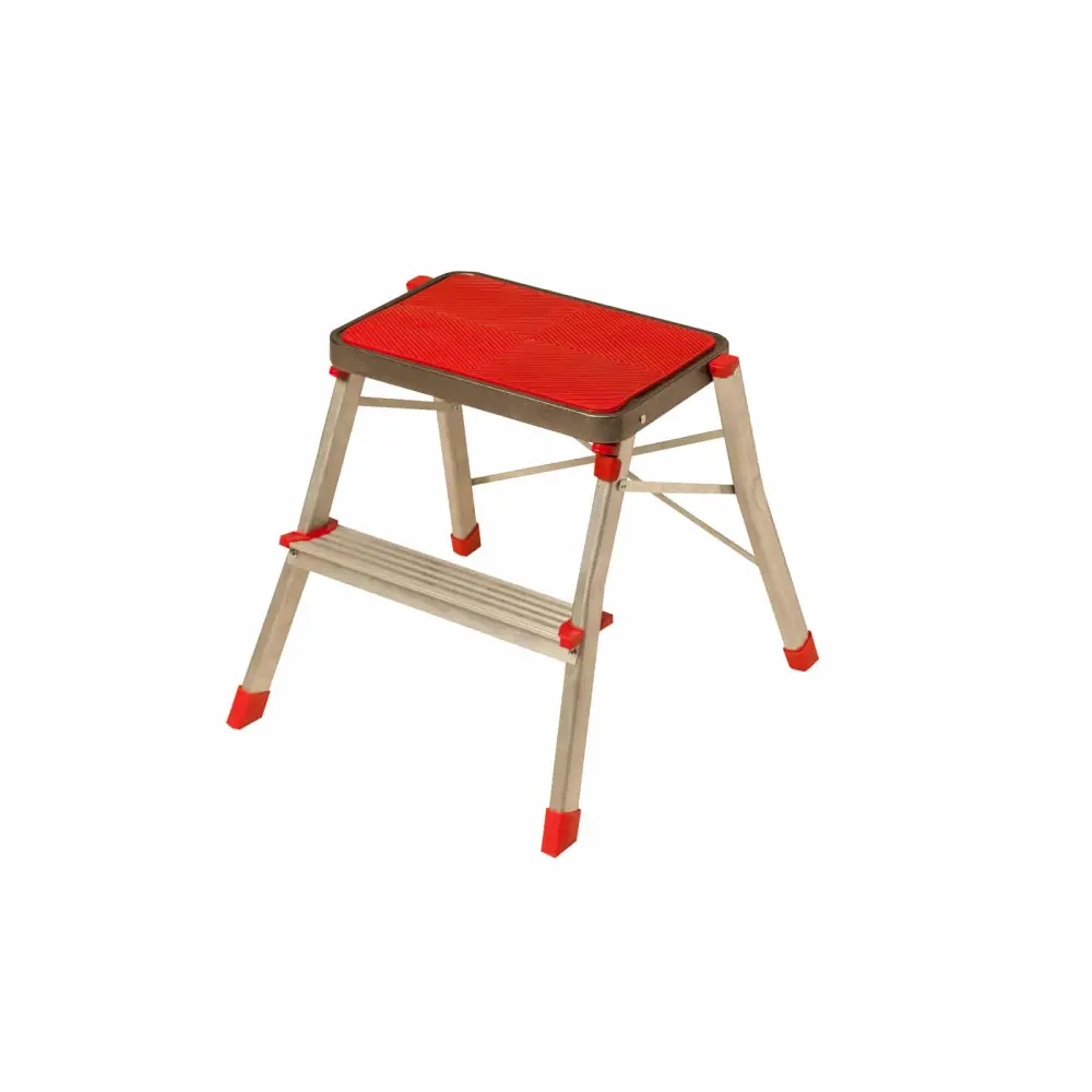 Taburete escalera de acero 2 peldaños catterhouse altura máxima trabajo 246 | Plegable |