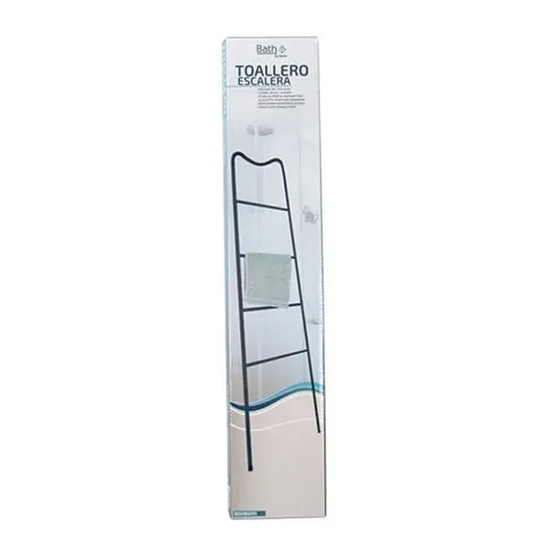 Toallero Escalera acero inox negro 171x61 cm Capacidad 150kg