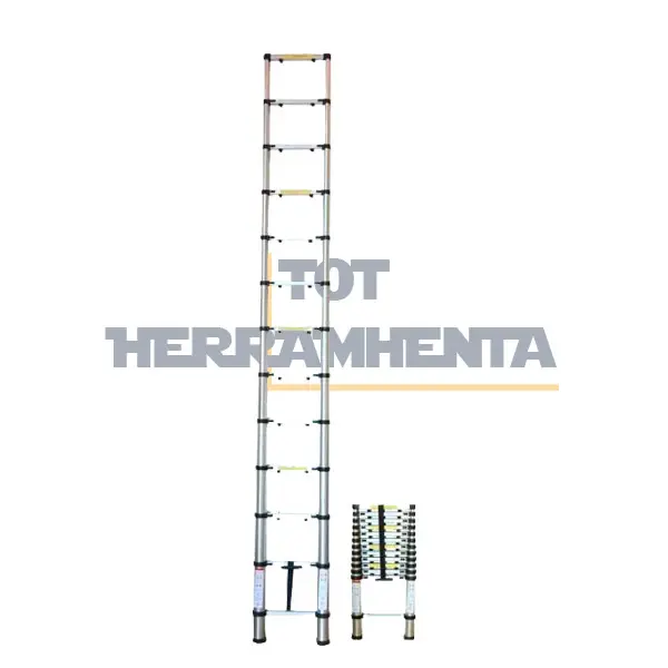 ESCALERA TELESCÓPICA [12 PELDAÑOS] Capacidad 150kg