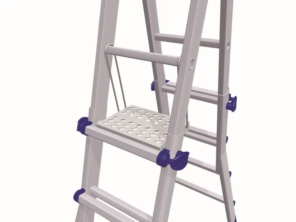 Escalera de Tijera Gierre-d4030-plataforma de trabajo para escaleras multifunción telescópica