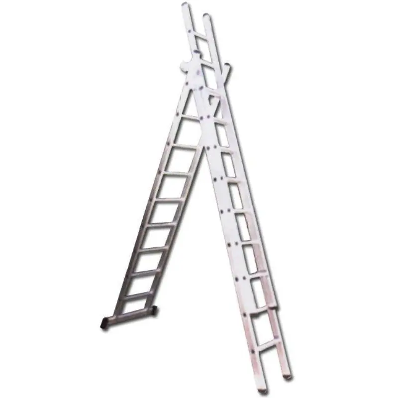 Escaleras 3 tramos 3x 10 peld+travesaño 3x3,0 mt.01173 en131 Fplus