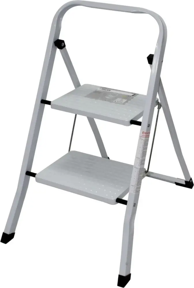 10040 ESCALERA ACERO DOMESTICA 2 PELDAÑOS 71cm | Plegable |