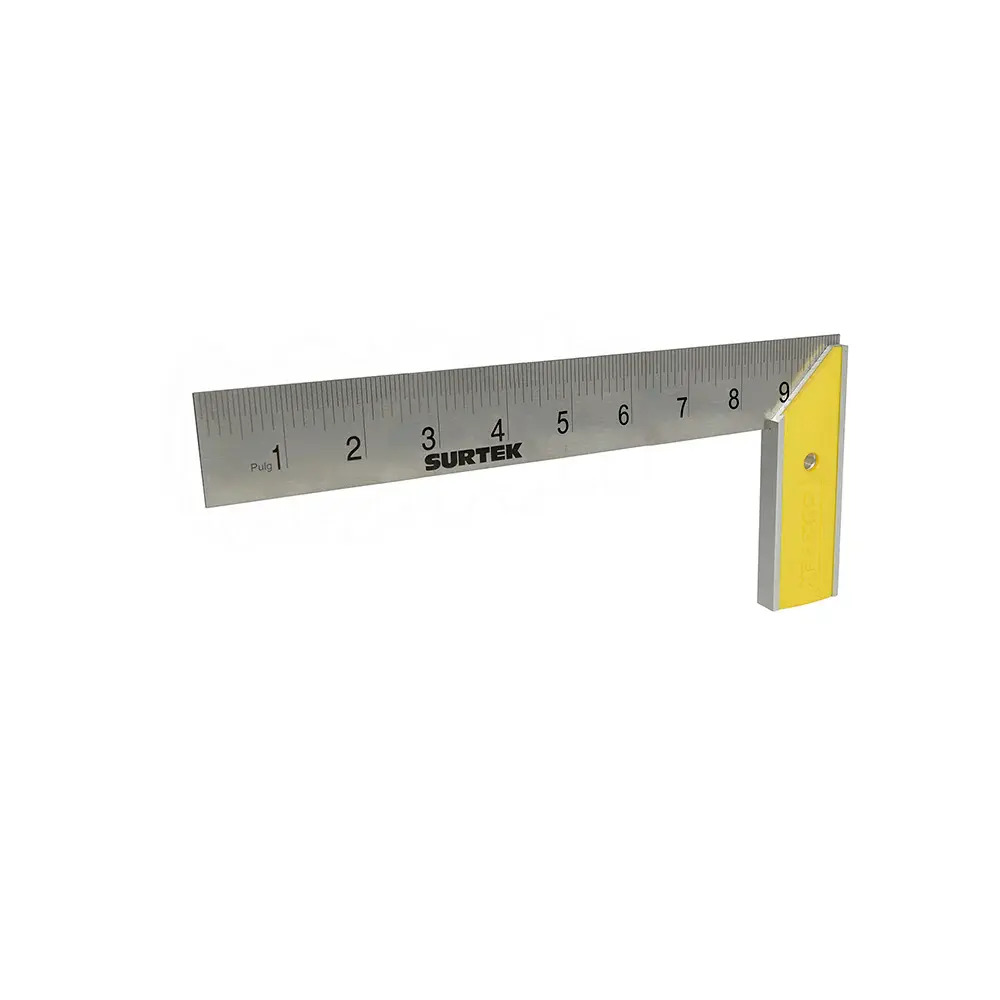 Certificado ISO Escuadra de carpintero con mango plástico 10" Surtek
