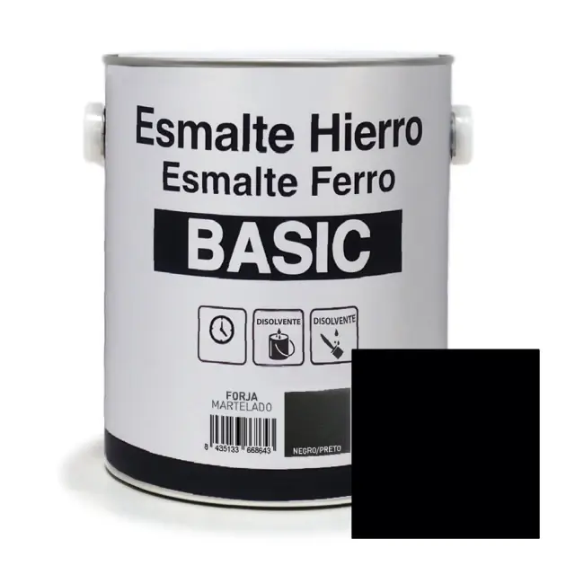 Esmalte hierro forja negro basic 2,5 l