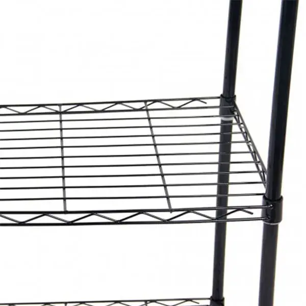 Estanterí industrial 7House 3 estantes acero negro 81,5x54x35 cm