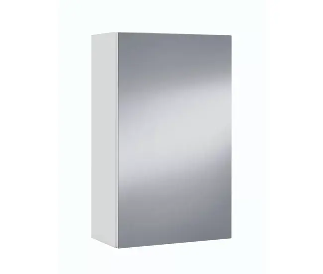 Pack armarios baño color blanco brillo aseo almacenaje mueble (1 armario + 2 estantes) 100x65x21 cm con Iluminación LED