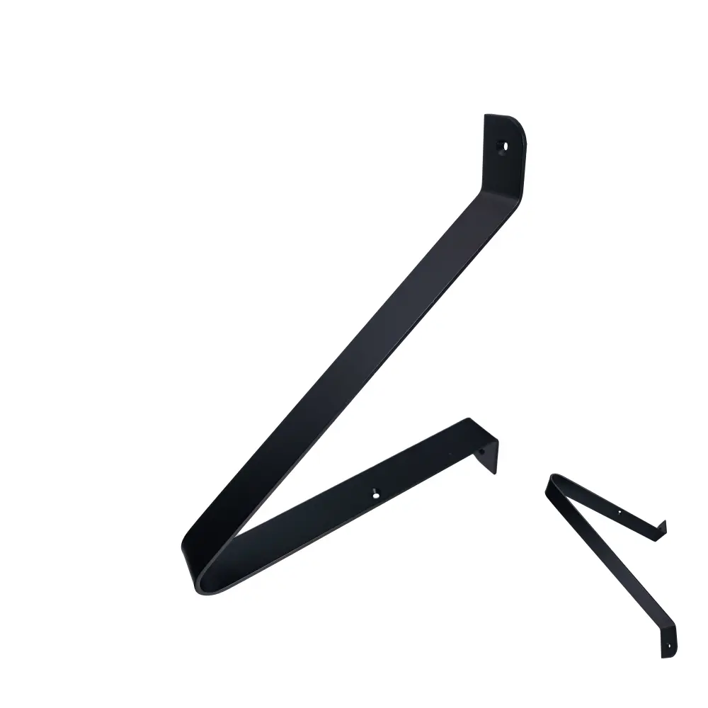 Palomillas para estante decorativa| 25x22cm |negro| 2 unds