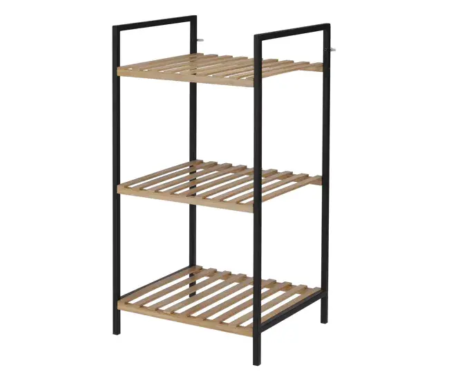 Well Home Estanterí para baño con 3 estantes 38x32,5x70 cm de Acero con Recubrimiento