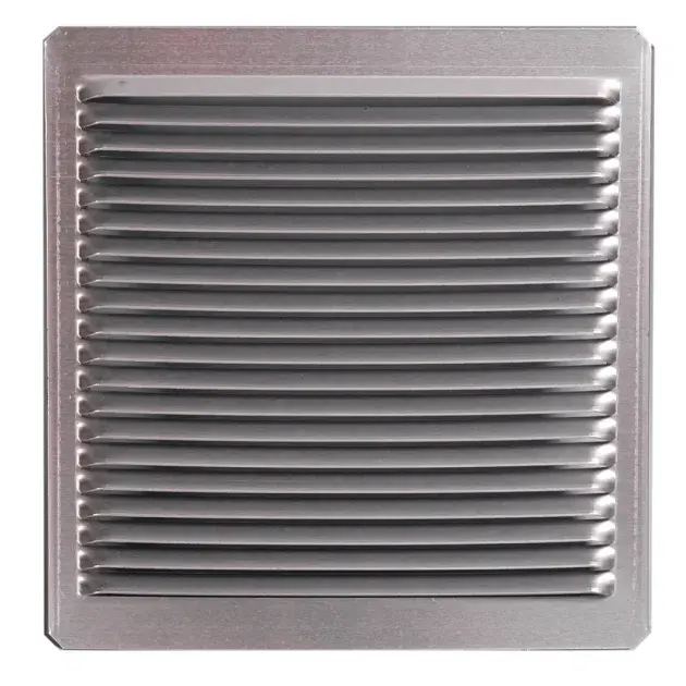 Rejilla empotrar plata 17 x 16,5 cm