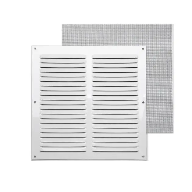 Rejilla c/ mosquitera blanca 25 x 25 cm