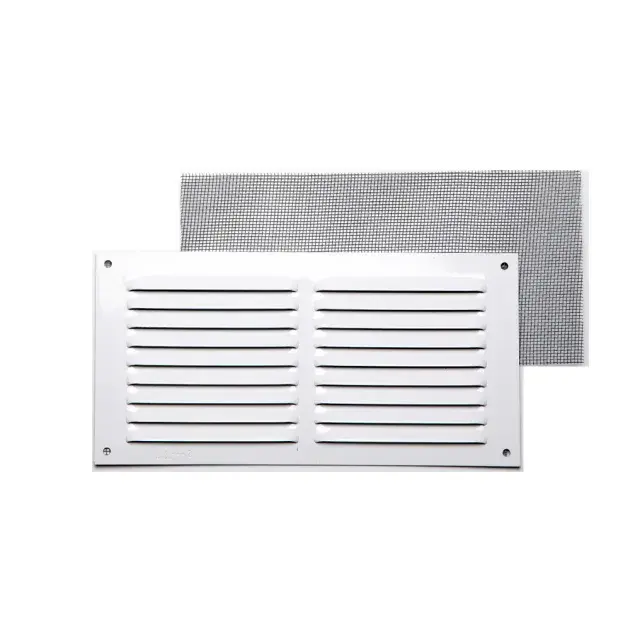 Rejilla c/ mosquitera blanca 10 x 20 cm
