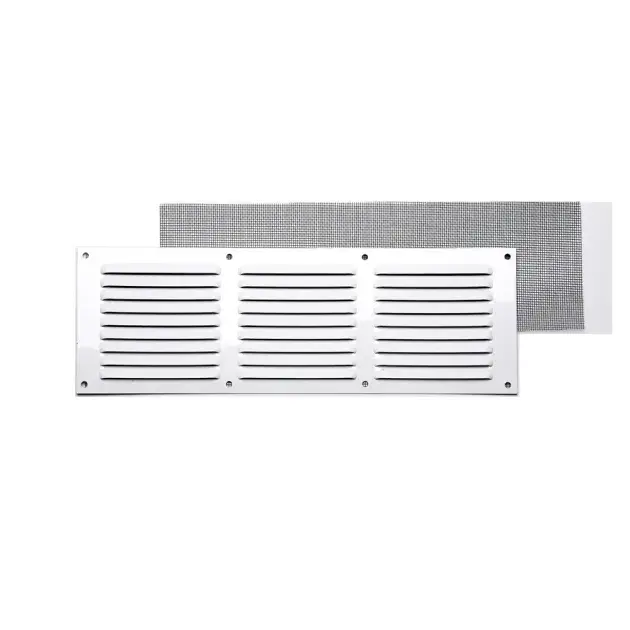 Rejilla c/ mosquitera blanca 10 x 30 cm