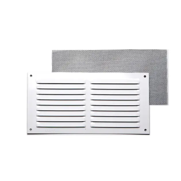Rejilla c/ mosquitera blanca 15 x 30 cm