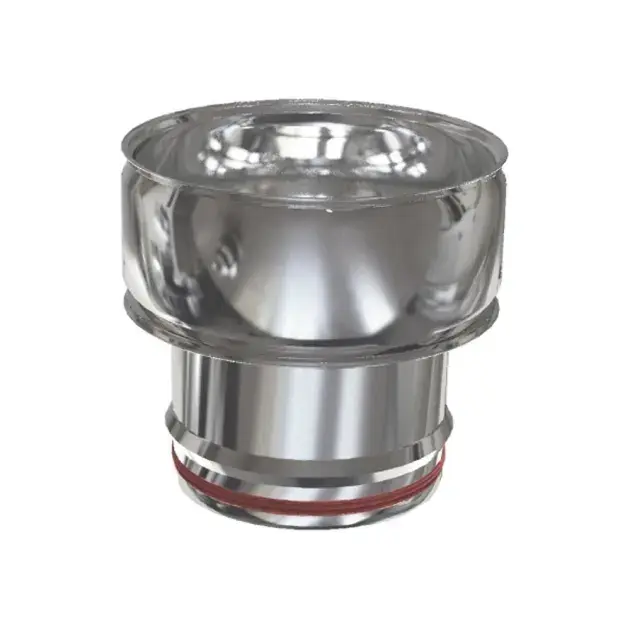 Adaptador de pared simple doble pared inox ø 150