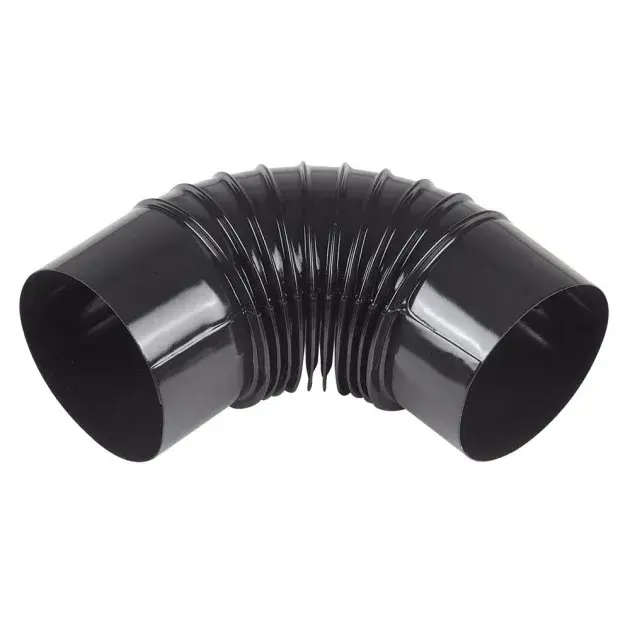 Codo esmaltado negro 90º ø 120 mm