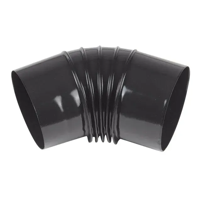Codo esmaltado negro 45º ø 200 mm