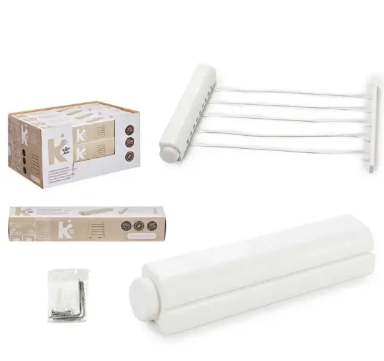 TENDEDERO 18M EXTENSIBLE 5 CUERDAS BLANC con Sensor Fotoelectrónico