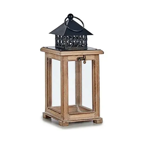 Farol Natural Madera (13 x 29 x 13 cm)