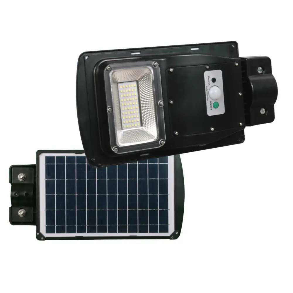 Farola LED 30w solar ip67 60 LED 800 lm, blanco glacial 6500k para Jardín