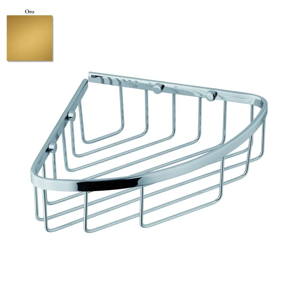 Angoliera porta oggetti ottone h70mm oro