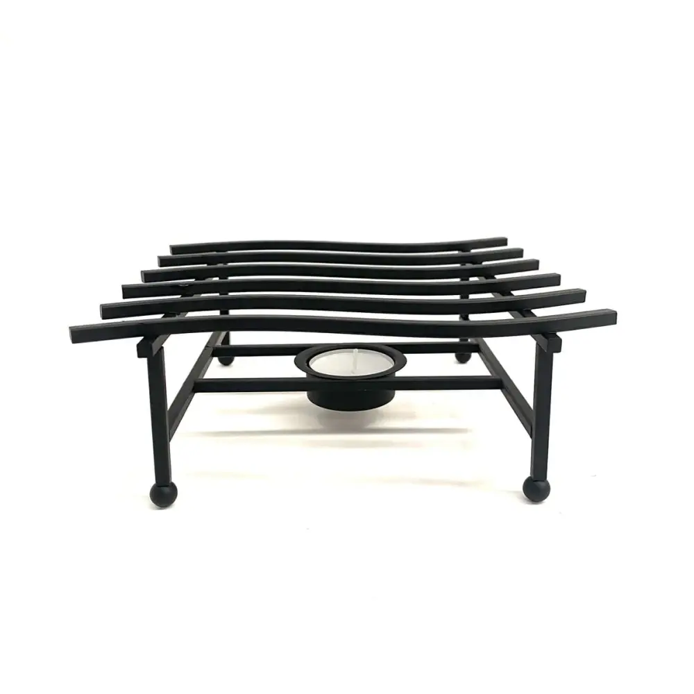 Posatetera Cuadrado de Rejilla para Vela 17cm