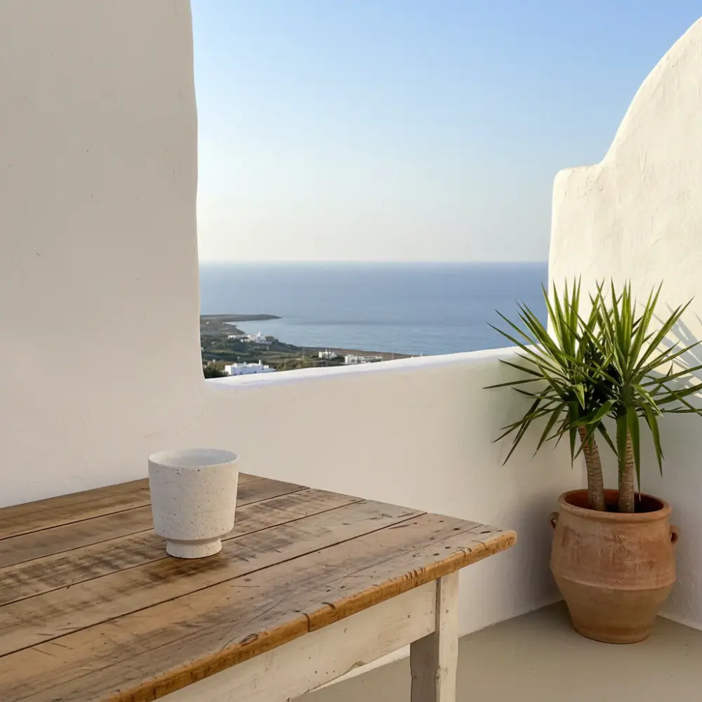 Pot Cerámica Rústica Blanca para Uso Intensivo