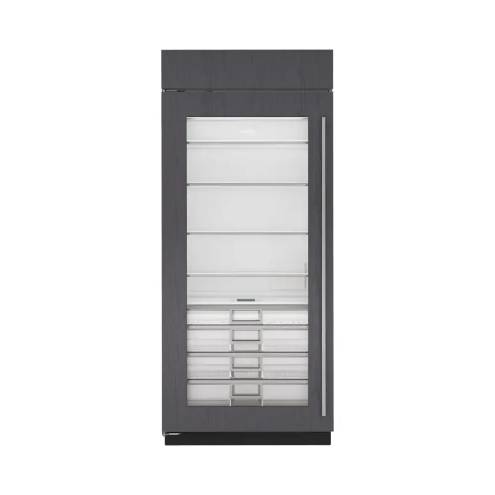 Refrigerador icónico de 36" con puerta de vidrio - Panelable