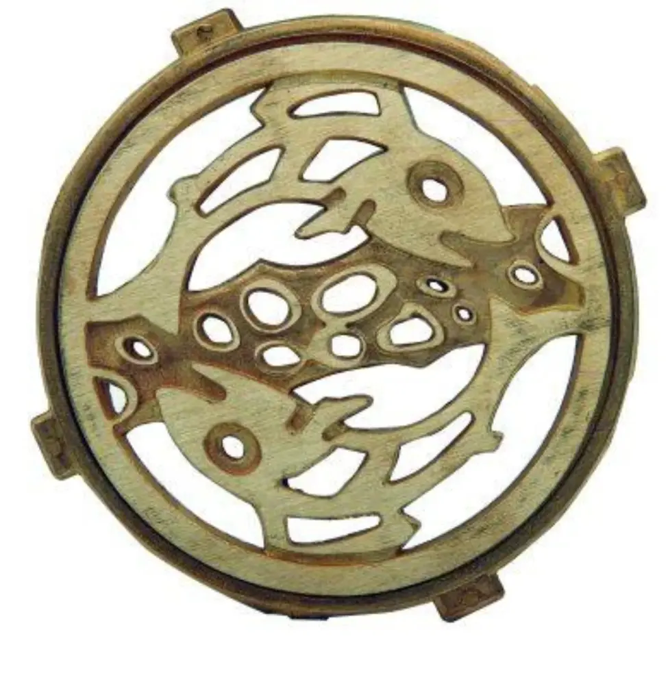 Rejilla Pileta Redonda 150mm Bronce