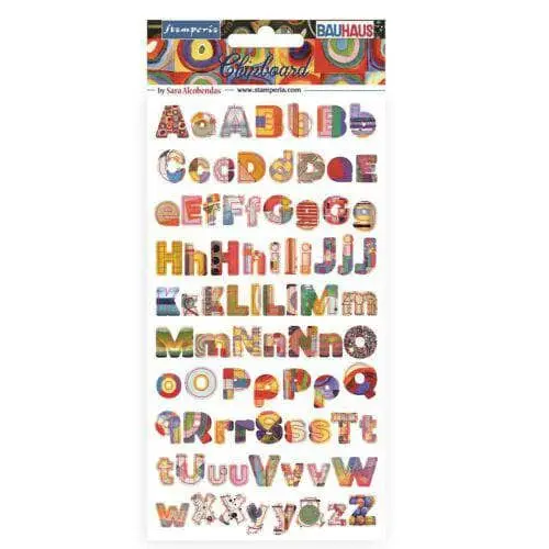 Stamperia Chipboard DFLCB62 Abecedario Bauhaus