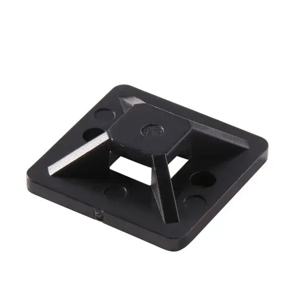 Bases adhesivas 25x25 mm negras diall 100 uds