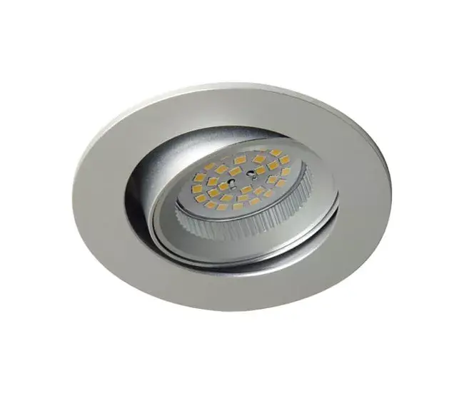 Foco empotrable BASIC Aluminio (89 mm) . Wonderlamp Aluminio Icónico