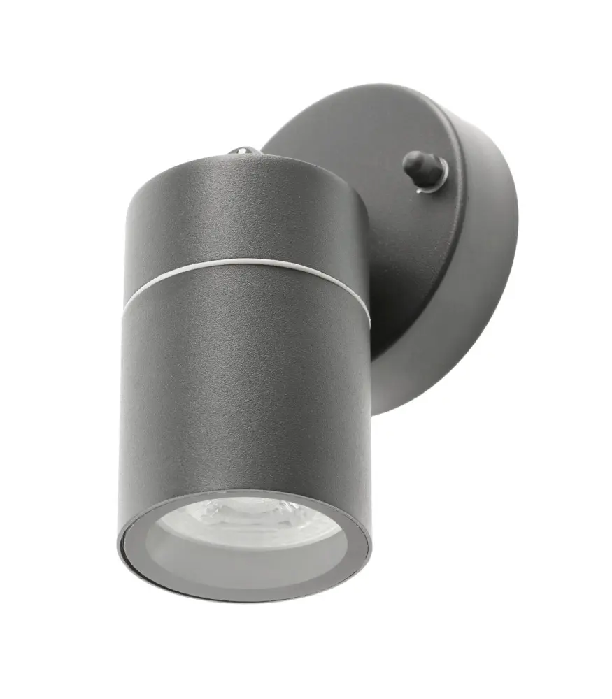 Iluminación Empotrada Cgc lighting foco de pared para exterior techo regulable gu10 LED ip44 gris