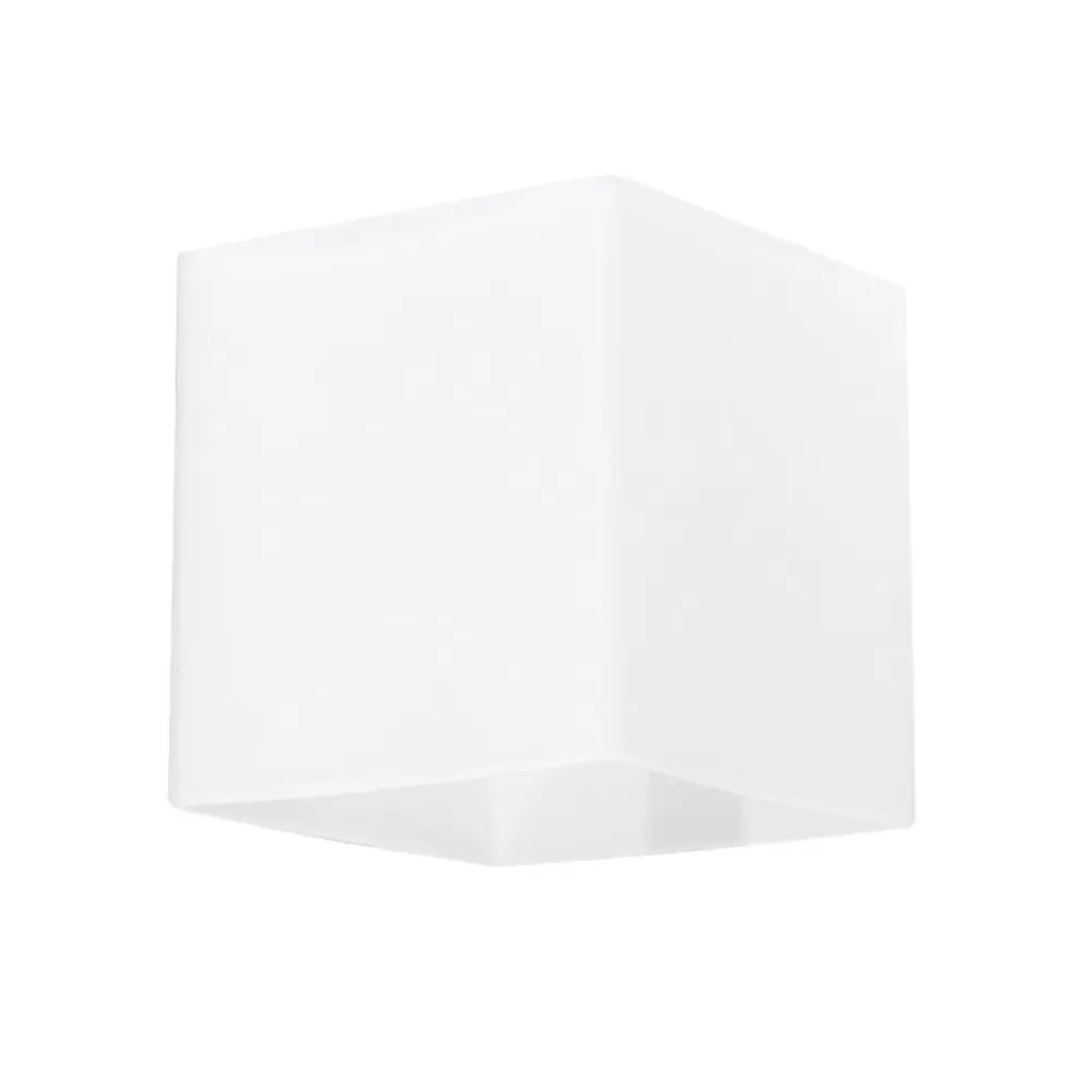 Lámpara de pared rico 1 blanco vaso 10x10x12cm con Brazo Ajustable