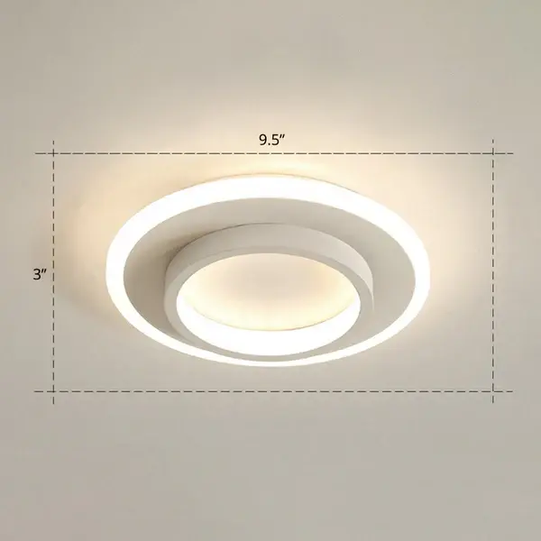 Luz empotrada geométrica del pasillo del metal de la lámpara de techo empotrada del estilo fácil