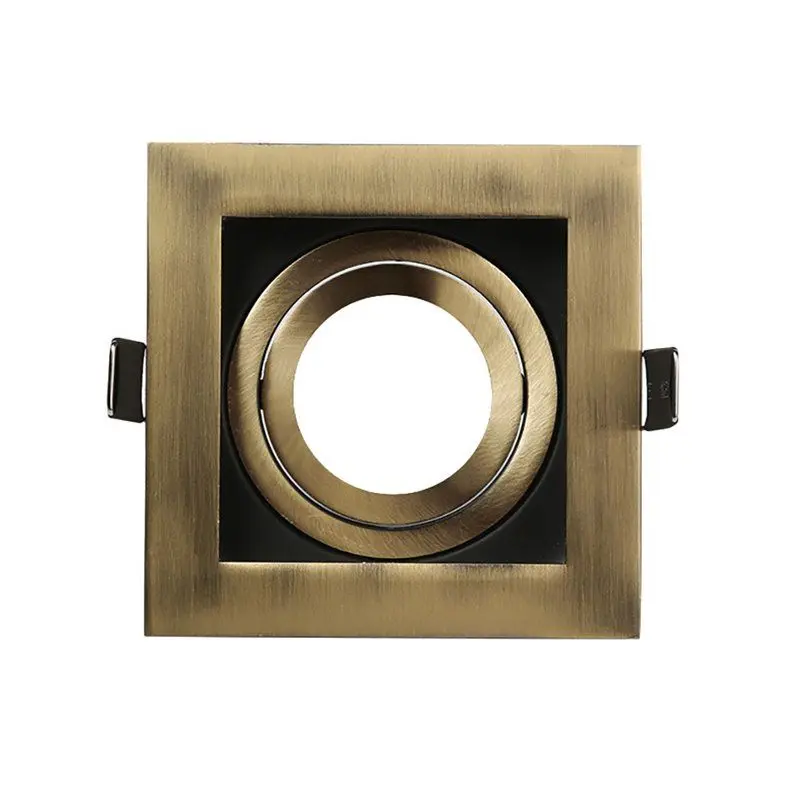 Profesional Certificado Fab 14368cu73 | empotrable orient.batu 1xgu10 cuadrado cuero/negro 3,5x10x1