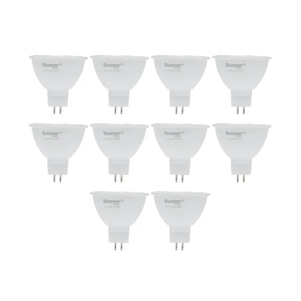 Resistente la Intemperie 10 FOCOS LED MR16 6.5W LUZ FRÍ, BASE GX5.3, NO ATENUABLE