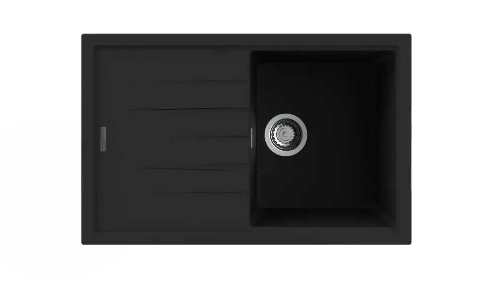 Fregadero Nodor Directo con escorridor Negro