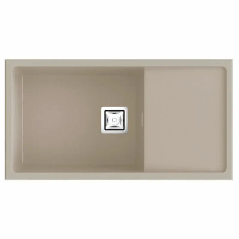 Fregadero Poalgi Zie 81 1/S+E Pumice Hueso