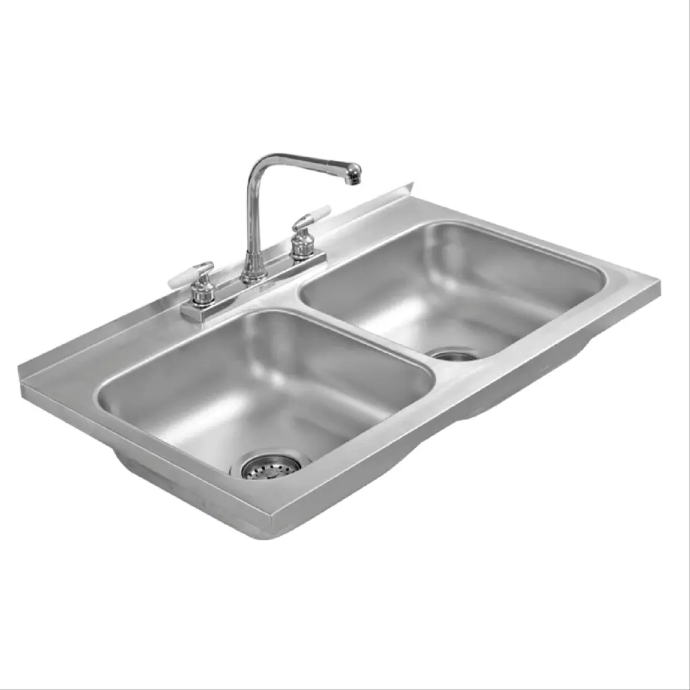 Fregadero de sobreponer doble tina linea Calesa Ebtecnica cacm-110