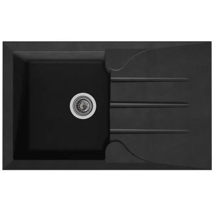 Stradour fregadero de cocina encastrable 1 seno + 1 escurridor aloa - resin