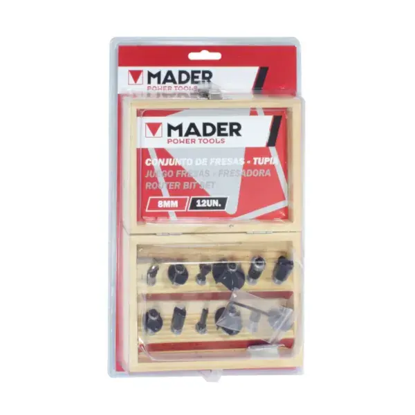Uso juegos 12 fresas 8 mm Mader