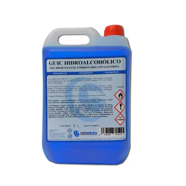 Gel higienizante hidroalcohólico 70 % 5 l