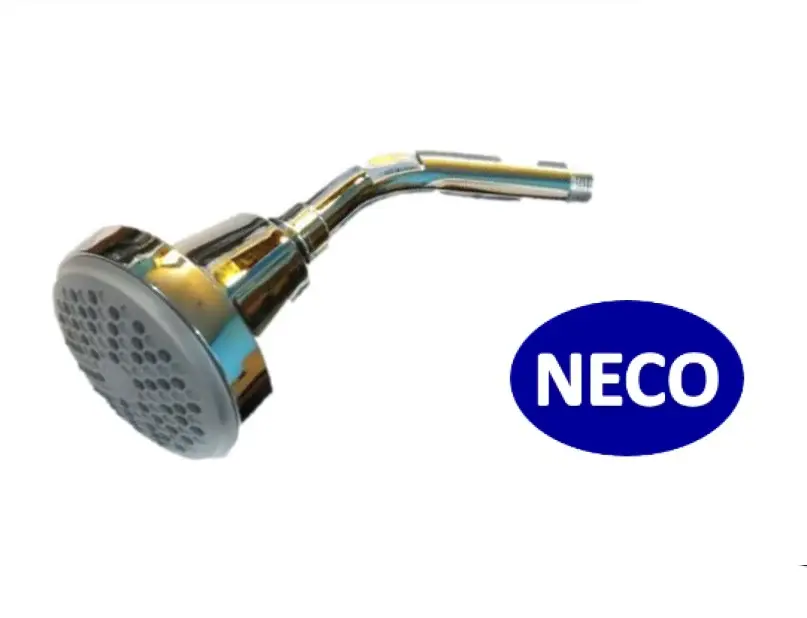 Brazo ducha y canastilla giratorio cabeza punto gris - Neco