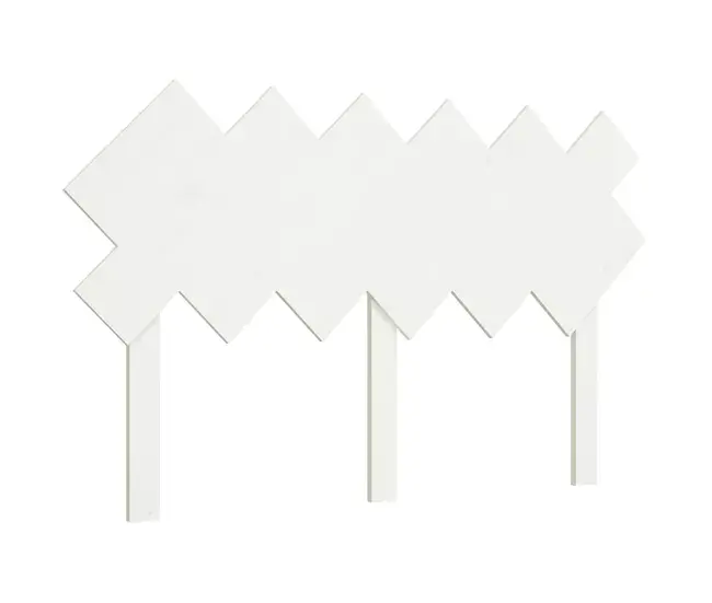 Cabecero de cama madera maciza de pino marrón miel 132x3x81cm